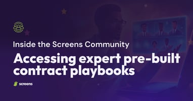 Accessing expert pre-built contract playbooks